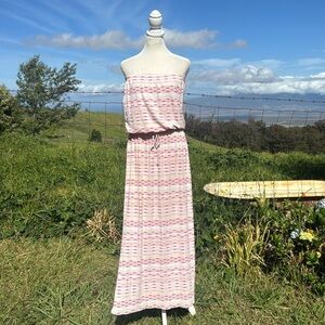 Letarte Strapless Beach Resortwear Maxi Dress large